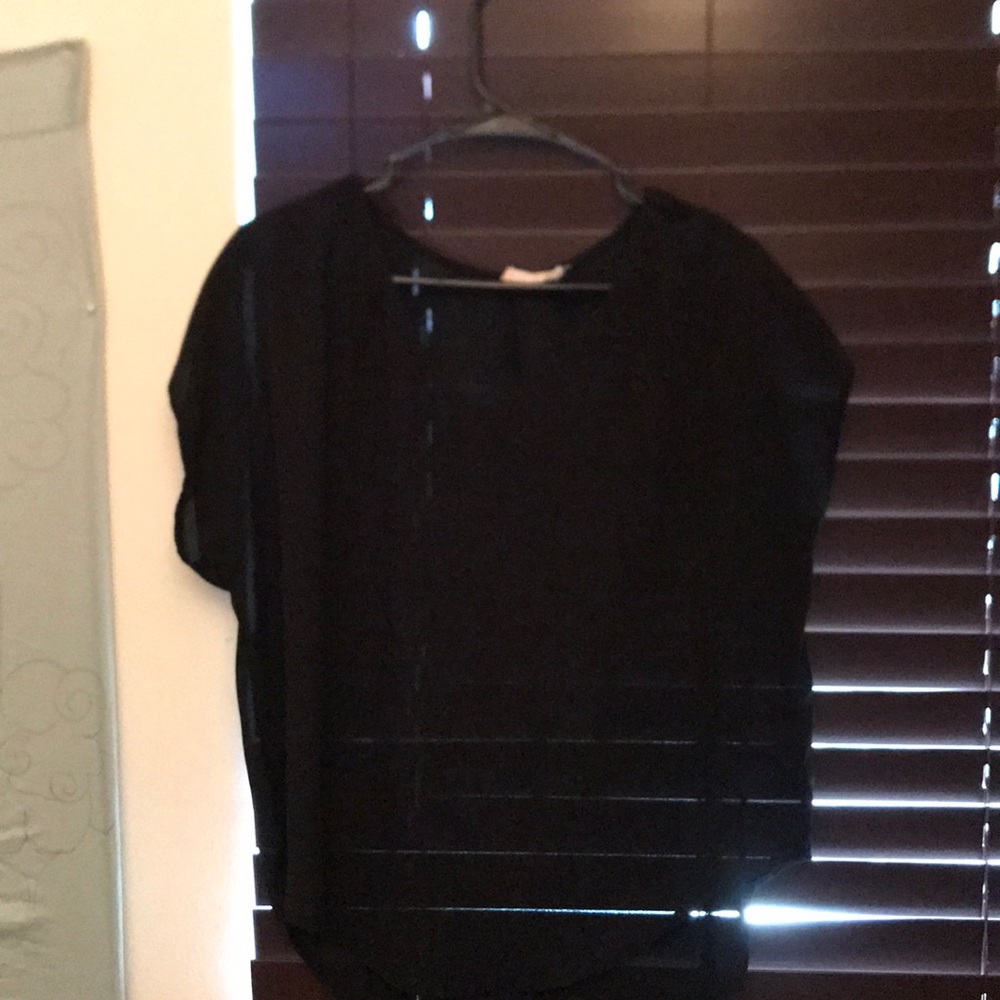 Black sheer top